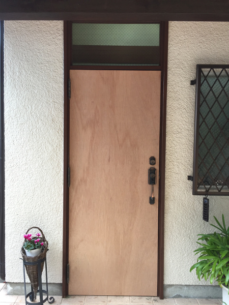 仮ドア＆玄関ドアの作業手順