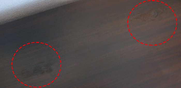 TVボードの補修