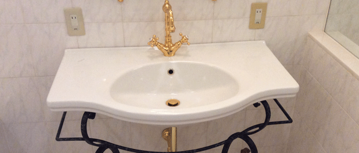 洗面台の再塗装