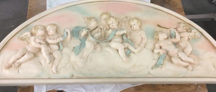 陶器のレリーフ